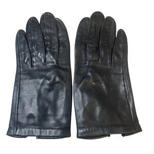 Soft Brown Leather Lined Ladies Gloves Sz 6 1/2